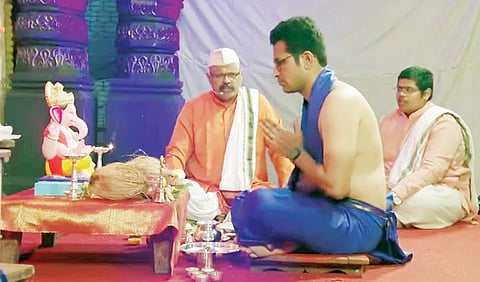 Pune Ganeshotsav : गणरायाच्या प्रतिष्ठापनेसाठी गुरुजींच्या जागी आता अ‍ॅप