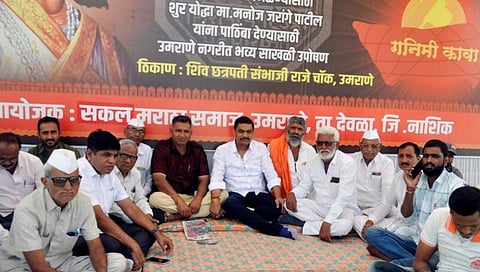 Maratha Reservation : उमराणे येथे साखळी उपोषणाला भाजपचे जिल्हा नेते केदा आहेरांची भेट 