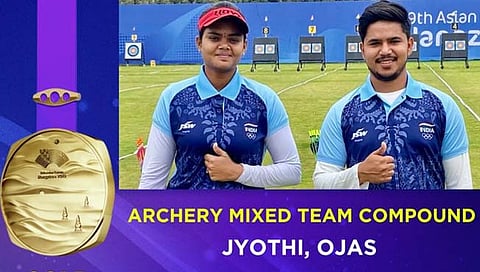 Asian Games 2023 | भारताचा तिरंदाजीच्या कंपाऊंड मिश्रमध्ये सुवर्णवेध, पदक संख्या ७१ वर