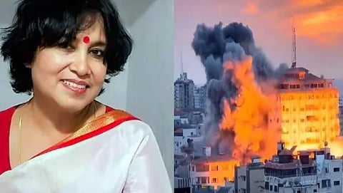 तस्‍लिमा नसरीन यांचा बांगलादेशवासीयांना सल्‍ला, “तुम्‍हाला पॅलेस्‍टाईनची एवढी…”