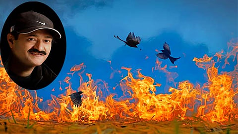 Baiju Patil : बैजू पाटील यांच्या ‘अग्निदिव्यातून झेप’ छायाचित्राला जागतिक स्पर्धेत प्रथम पुरस्कार