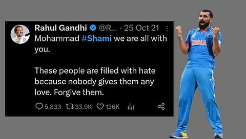 शमीची दमदार कामगिरी आणि राहुल गांधींचे ‘ते’ जुने ट्विट व्हायरल