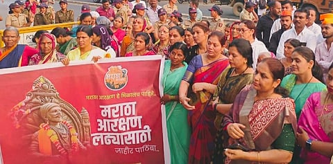 Maratha Reservation  : तळेगाव येथे मराठा आंदोलनास उत्स्फूर्त प्रतिसाद