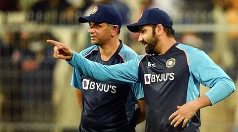 Rohit Sharma and Rahul Dravid : विश्‍वचषक कोणासाठी जिंकायचा आहे? कर्णधार रोहित शर्मा म्‍हणाला..