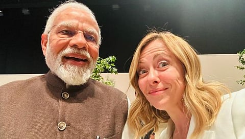 #Melodi सेल्फीवर पीएम मोदींनी दिली प्रतिक्रिया, इटलीच्या पीएम मेलोनींसोबतचा फोटो केला रिट्विट