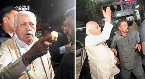 केरळचे राज्‍यपाल आरिफ मोहम्‍मद खान ( Arif Mohammed Khan) यांच्‍याविरोधात 'एसएफआय'च्‍या कार्यकर्त्यांनी ( SFI activists ) काळे झेंडे दाखवले.
