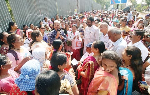 Pimpri News :  विविध मागण्यांसाठी अंगणवाडी सेविकांचे आंदोलन