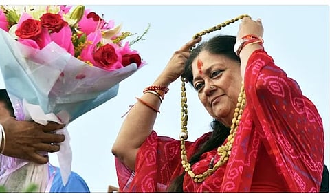 भाजपच्‍या ज्‍येष्‍ठ नेत्‍या वसुंधरा राजे ( संग्रहित छायाचित्र ) 
