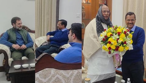 अरविंद केजरीवाल खर्गेंच्या भेटीला
