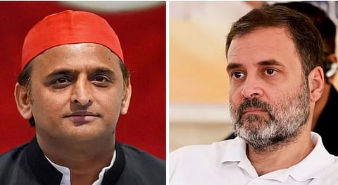 अखिलेश यादव, राहुल गांधी.  
( संग्रहित छायाचित्र ) 