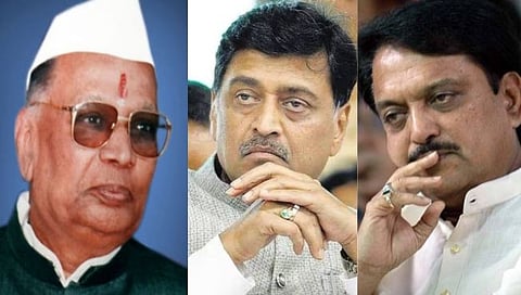 शंकरराव चव्हाण, अशोक चव्हाण, विलासराव देशमुख ( संग्रहित छायाचित्र )