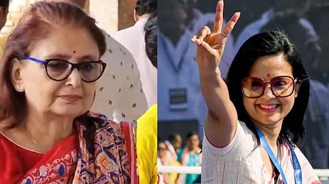 अमृता राॅय आणि  महुआ मोइत्रा (संग्रहित छायाचित्र )