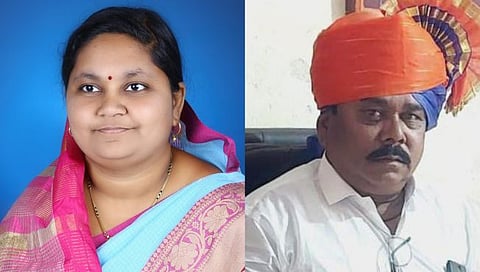 सरपंच स्वाती कोळी, उपसरपंच रमेश बसर्गी 