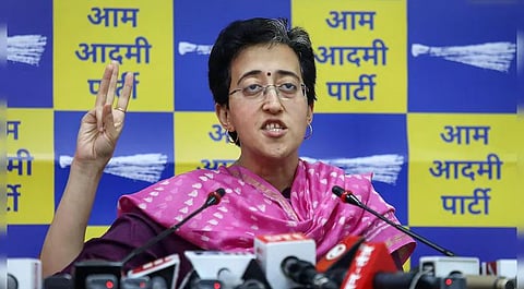आम आदमी पार्टीच्‍या नेत्‍या आणि दिल्‍लीच्‍या मंत्री आतिशी मार्लेना.