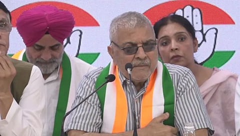 पंजाबमधील आपचे माजी खासदार धर्मवीर गांधींचा काँग्रेसमध्ये प्रवेश