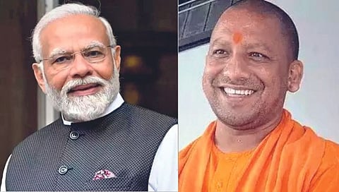 योगी आदित्यनाथ यांनी घेतली पंतप्रधान मोदींची भेट