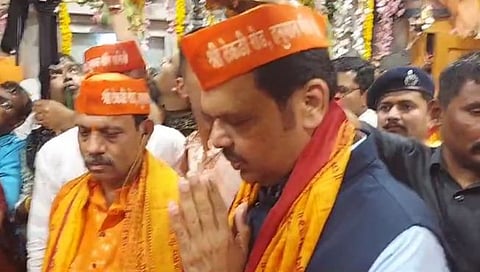 आमच्यासाठी बुद्धी अन् विरोधकांसाठी सद्बुद्धी मागितली: देवेंद्र फडणवीस