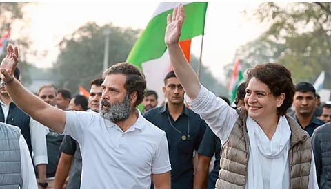 राहुल गांधी, प्रियांका गांधी. 
(संग्रहित छायाचित्र)
