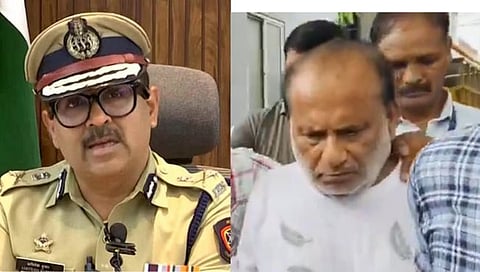 पुणे पाेलीस आयुक्त अमितेश कुमार, दुसर्‍या छायाचित्रात अपघात प्रकरणातील अल्‍पवयीन संशयित आराेपीचे आजाेबा सुरेंद्रकुमार अग्रवाल. 