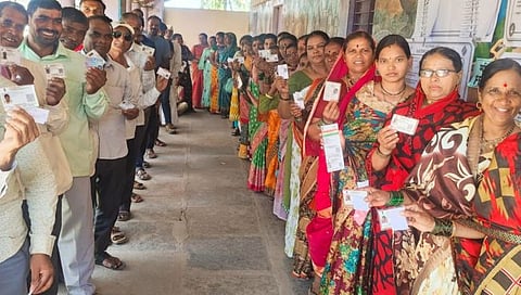 Bidri area  Peaceful polling  
