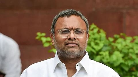 काँग्रेस नेते कार्ती चिदंबरम. 
( संग्रहित छायाचित्र )
