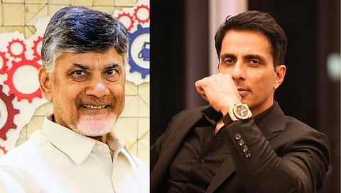 N. Chandrababu Naidu -Sonu Sood 