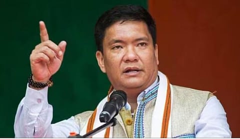 अरुणाचलमध्‍ये पेमा खांडूंची ‘हॅटट्रिक’, सलग तिसर्‍यांदा घेतली मुख्‍यमंत्रीपदाची शपथ, उपमुख्‍यमंत्रीपदी चौना में