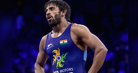 olympic medallist wrestler bajrang punia suspended by the national anti doping agency 