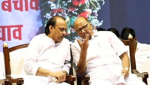 Ajit Pawar and Sharad Pawar