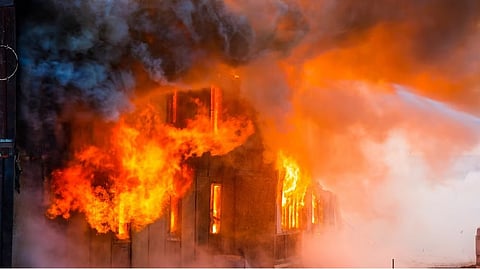 fire accident in Kuwait