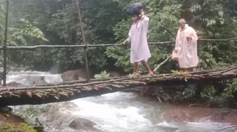 Keri village has no bridge-road