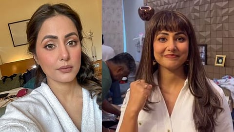 Hina Khan returned to shooting 