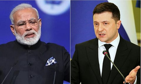Zelensky blasts Modi meeting with Putin 