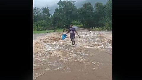 Raigad flood water Video viral 