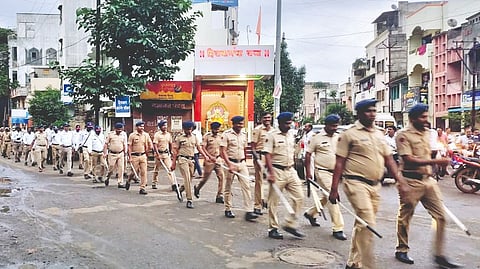 Police March In Sangli
