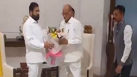 Sharad Pawar Meet Eknath Shinde    