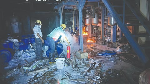 Boiler explosion in MIDC