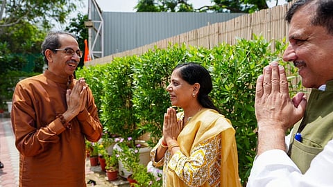 Uddhav Thackeray meets Sunita Kejriwal