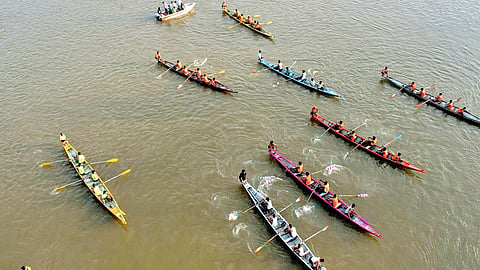Boating Race In Krushna River