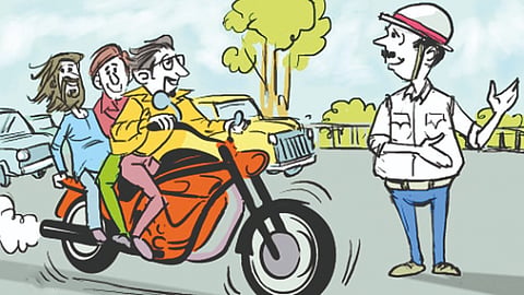 Helmet Compalsary in Satara