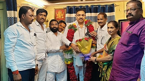 Nagesh Bhosale meet Jayant Patil 
