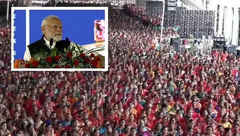 Narendra Modi | 'लखपती दिदी' मुळे महिलांचा सन्मान वाढून संपूर्ण परिवाराचा भाग्योदय 