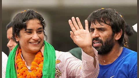vinesh phogat-bajrang punia 
