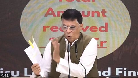Press conference of Pawan Kheda