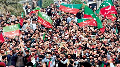 Demonstrations from Imran Khan's party
