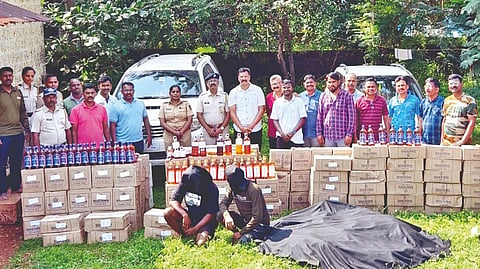 Liquor Seized 