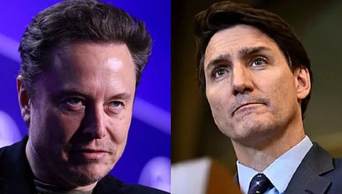 Elon Musk, Canada Prime Minister Justin Trudeau 
