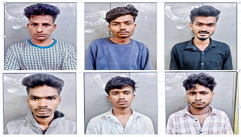 Attempt to burn down house; Six arrested