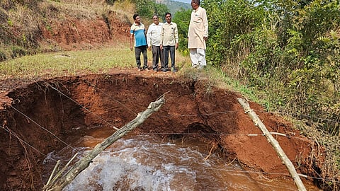 Bujawade pipeline burst  
