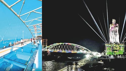Kanyakumari glass bridge 